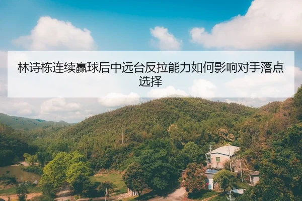 林诗栋连续赢球后中远台反拉能力如何影响对手落点选择